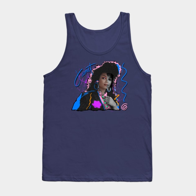 JANET JACKSON 80S RETRO STYLE Tank Top by DISCO DISCO MX